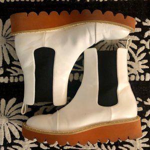 Size 6.5 US Stella McCartney Boots White/Black